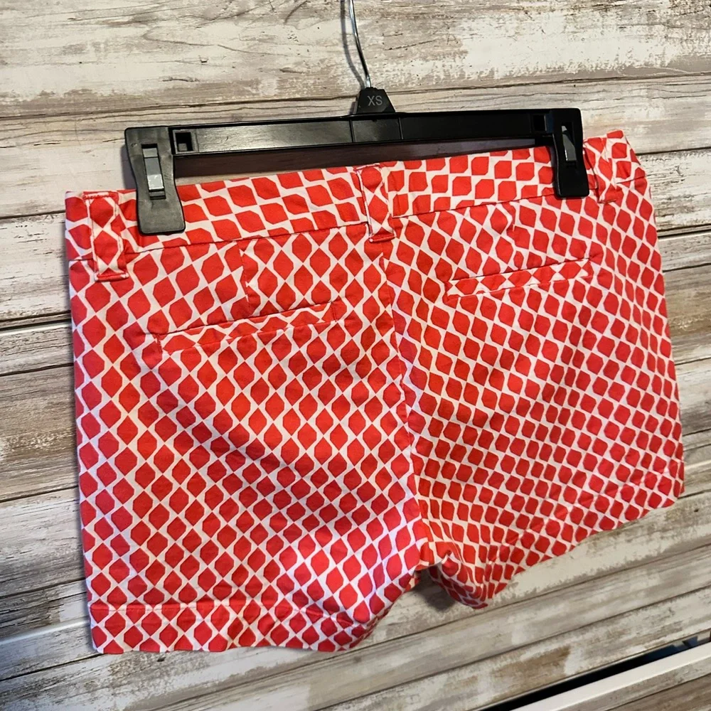 ❤️❤️ Banana Republic Red Print Shorts Size 4 Summer Preppy Casual